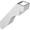 Ekena Millwork 3-in. W x 10-in. D x 14-in. H Copenhagen Architectural Grade PVC Knee Brace BRCP03X10X14CHG - alternate 2